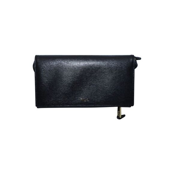 Ralph Lauren Clutch Bag in Black Leather